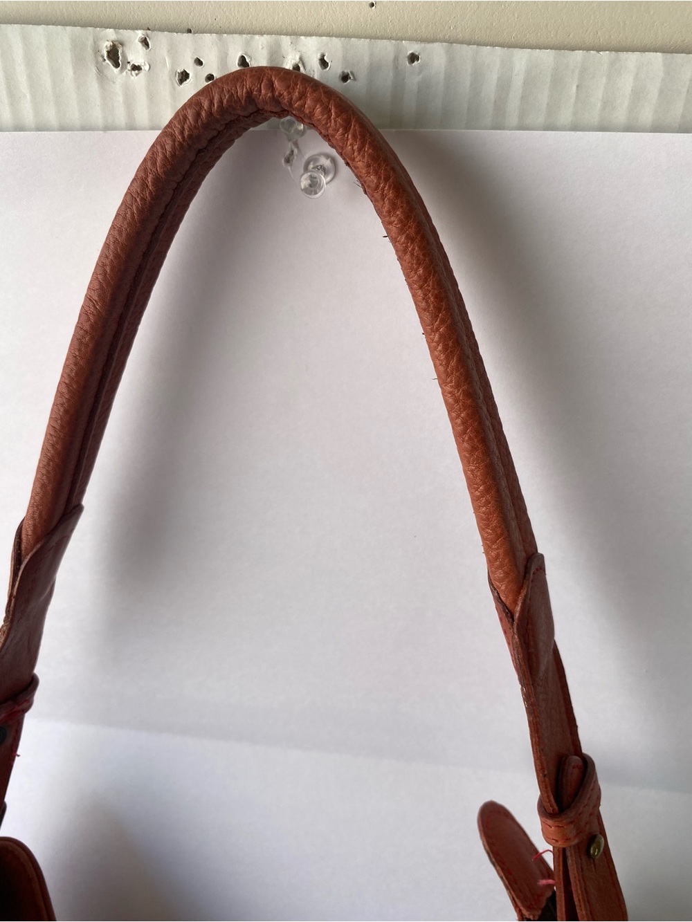 Moore & Giles Leather Slouchy Hobo Shoulder Bag Terracotta Boho Y2K - Picture 12 of 16